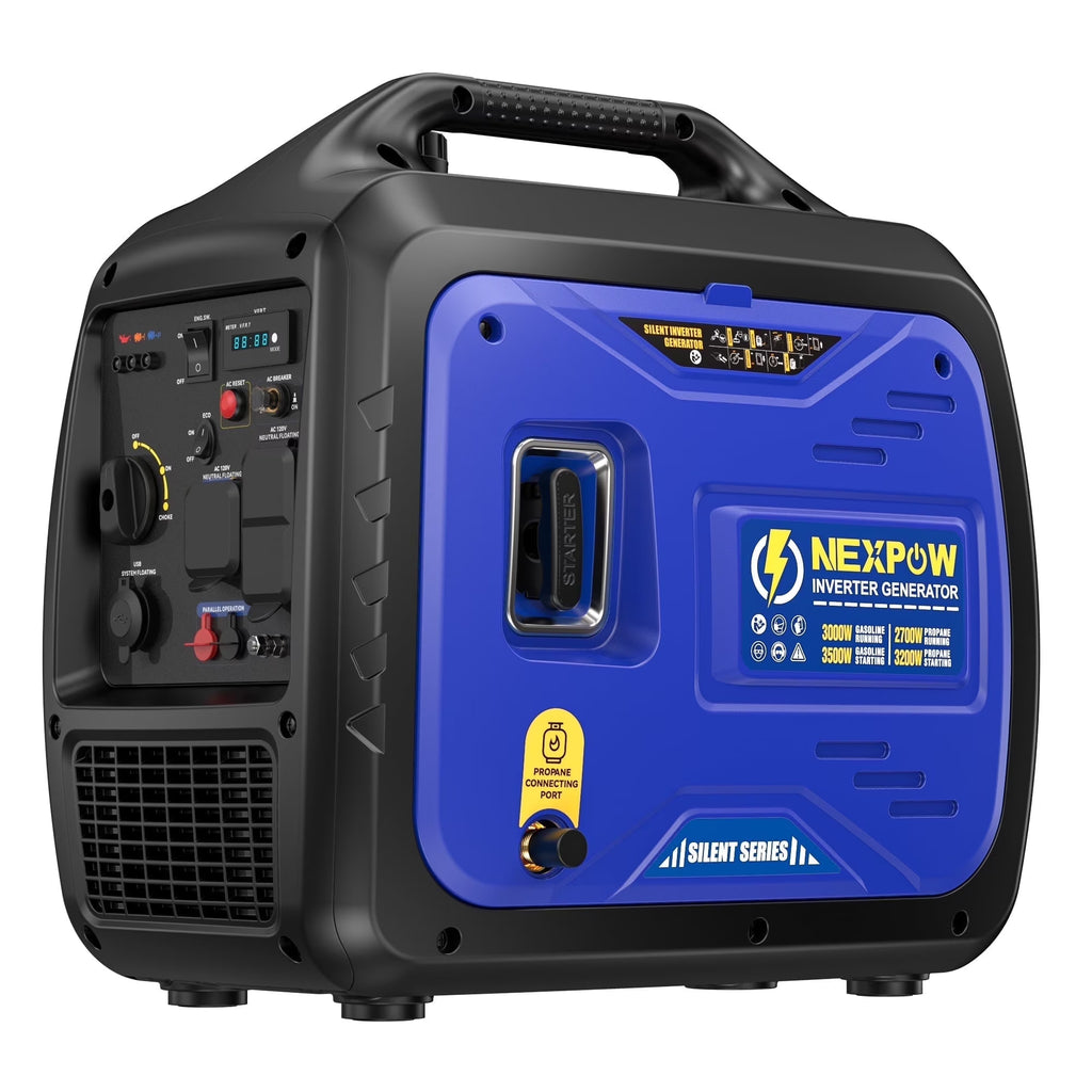 NEXPOW 2250W Portable Inverter Generator, Gasoline Power Quiet Lightweight for Backup Home & Camping, Eco-Mode Feature, Parallel Capability, EPA Compliant