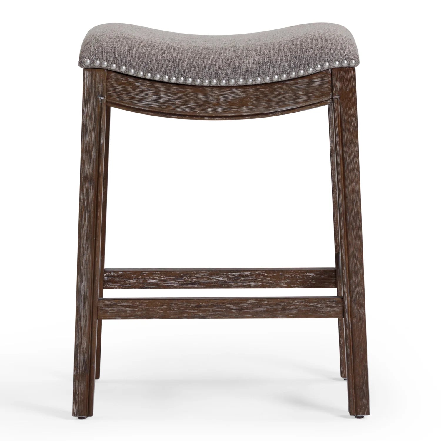 New Ridge Home Goods 26" Saddle Wood Counter Height Stool Weathered Natural