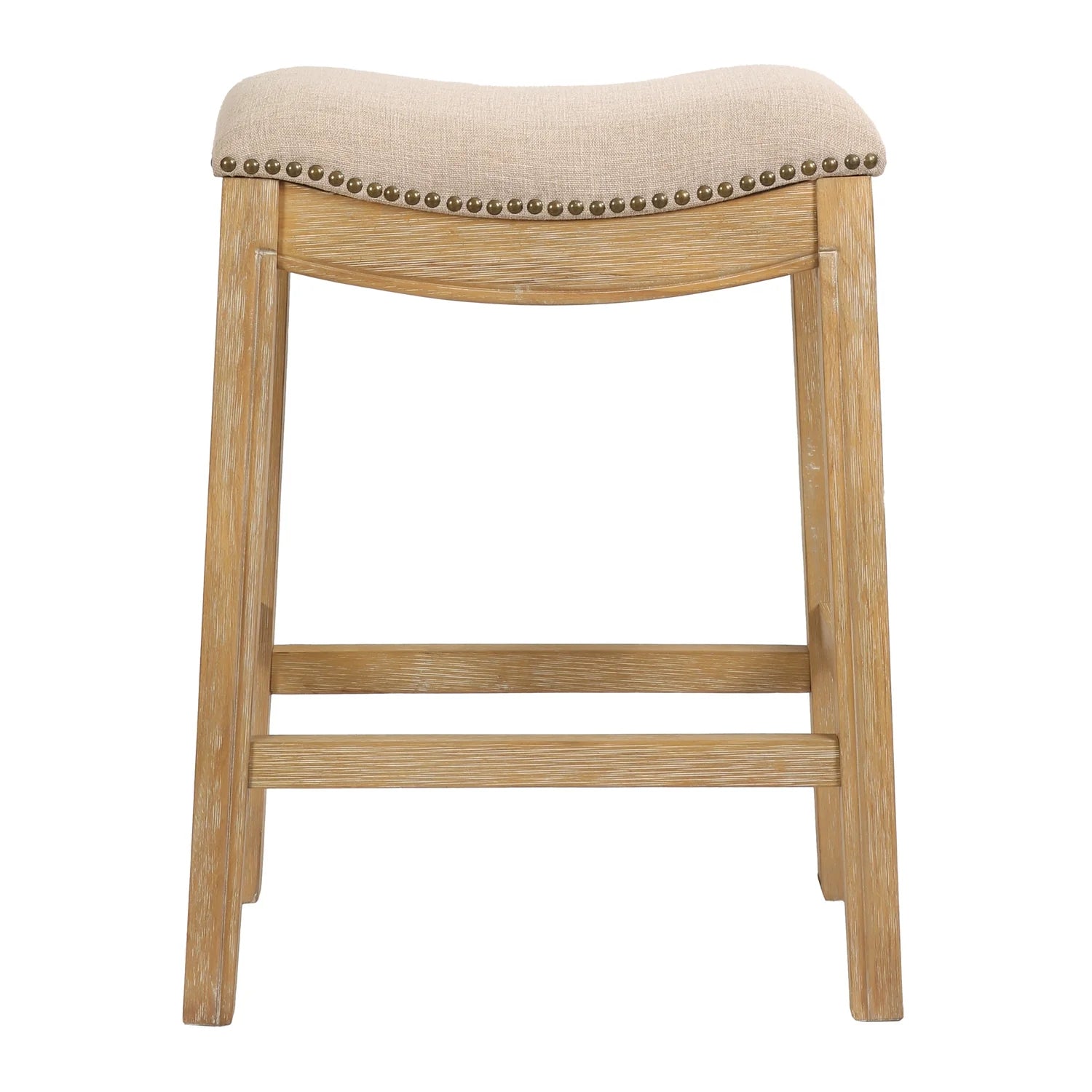 New Ridge Home Goods 26" Saddle Wood Counter Height Stool Weathered Natural