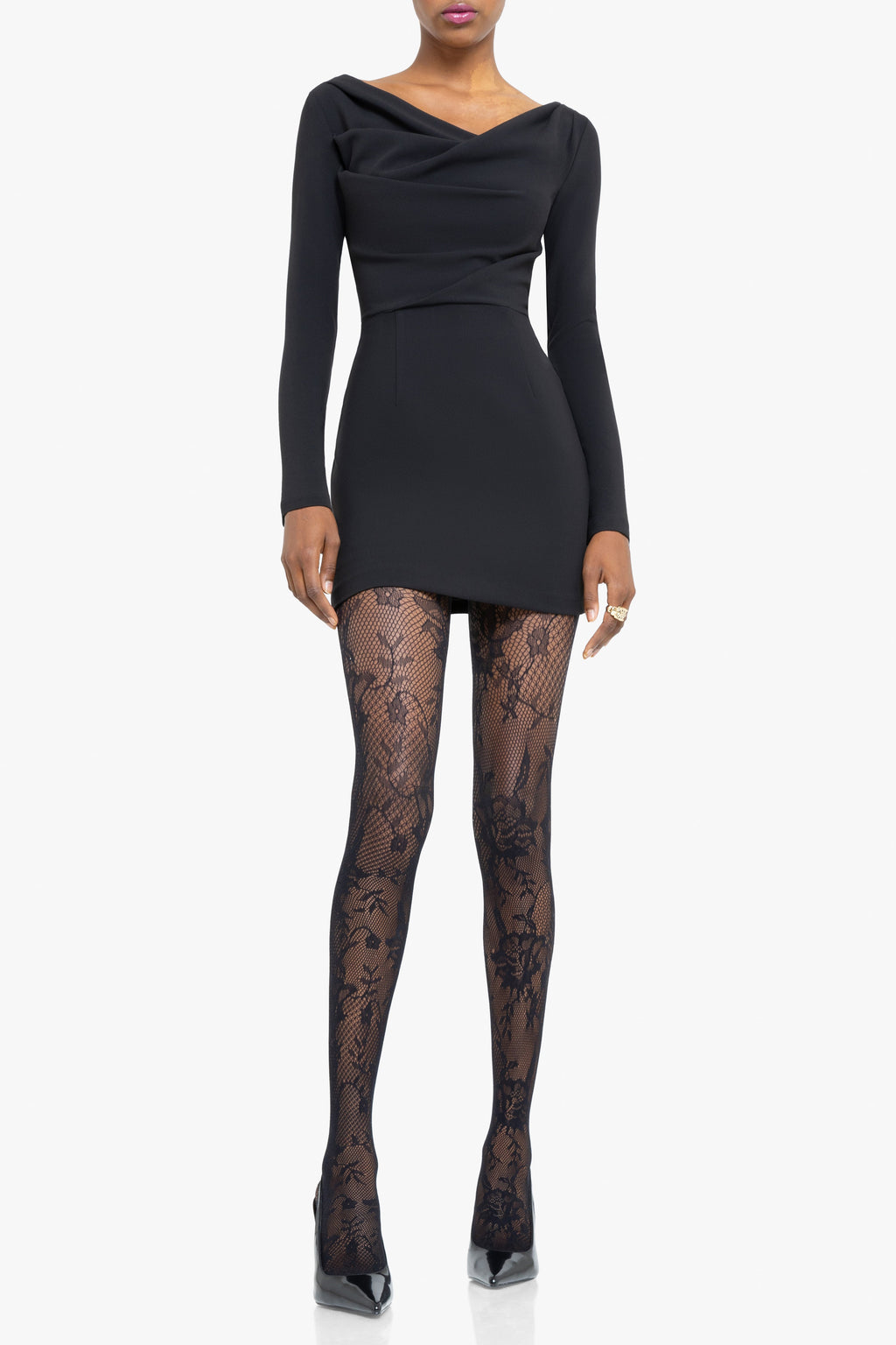 Long Sleeve Jacqueline Above-the-knee Micro Sundress