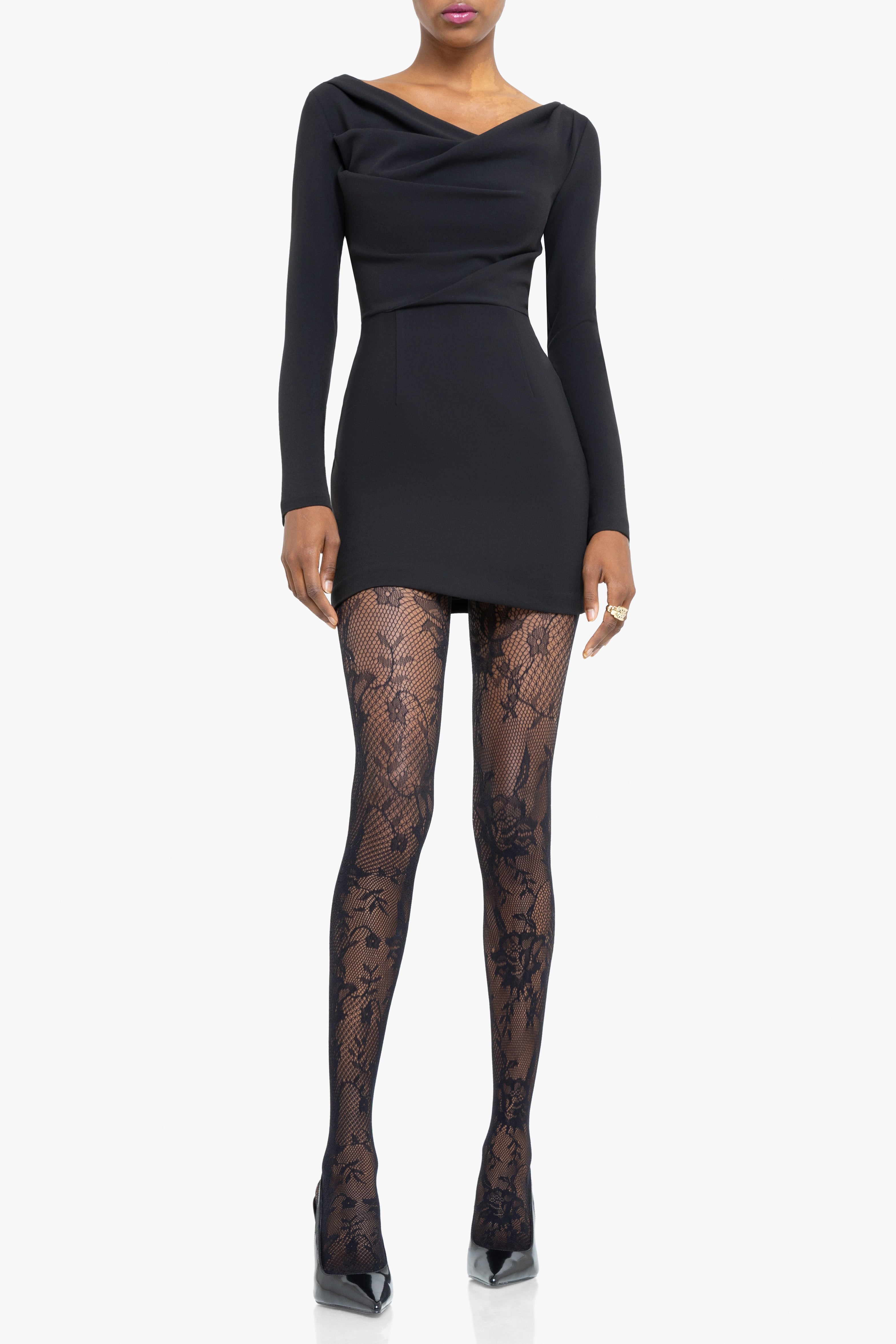 Long Sleeve Jacqueline Above-the-knee Micro Sundress