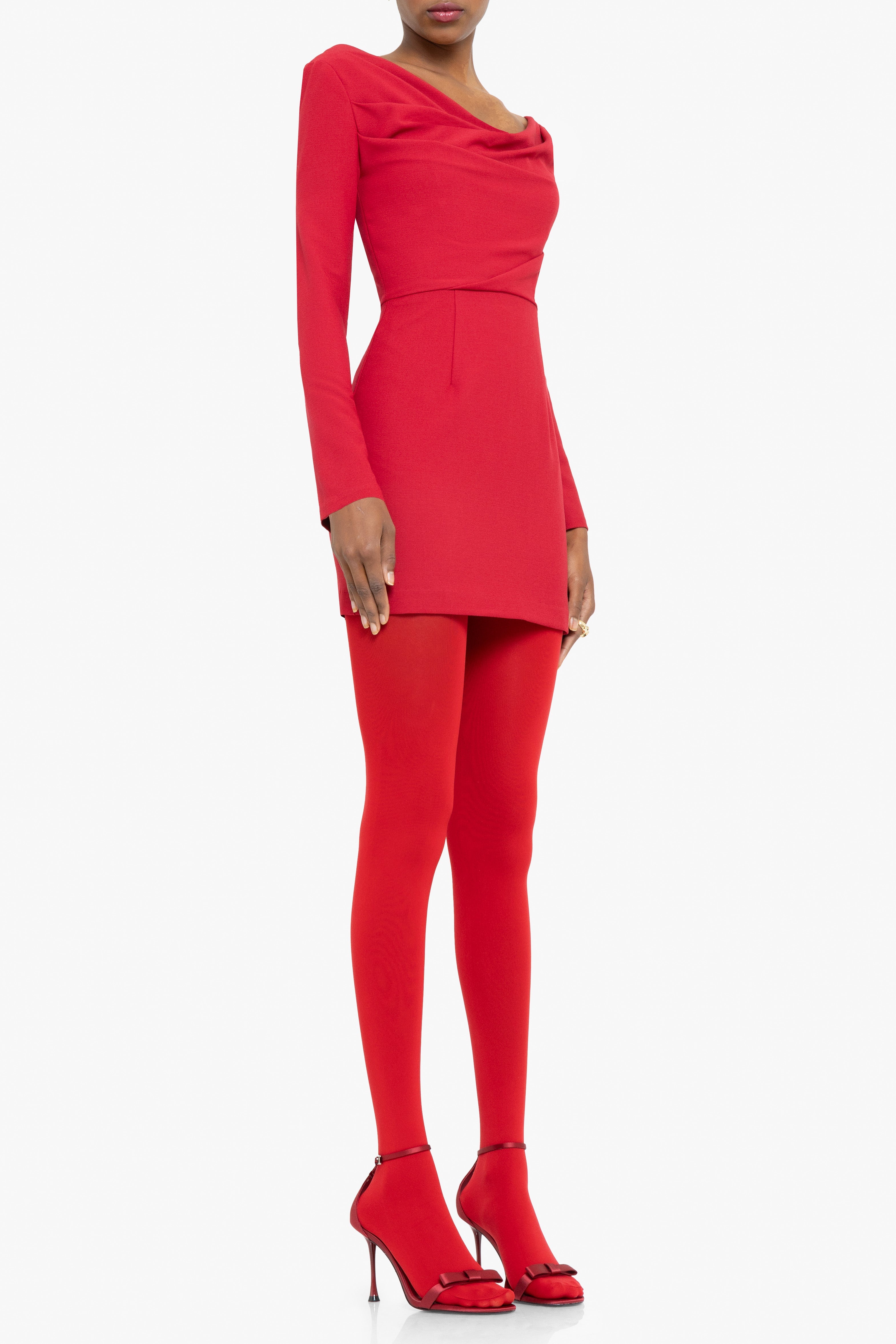 Long Sleeve Jacqueline Above-the-knee Micro Sundress