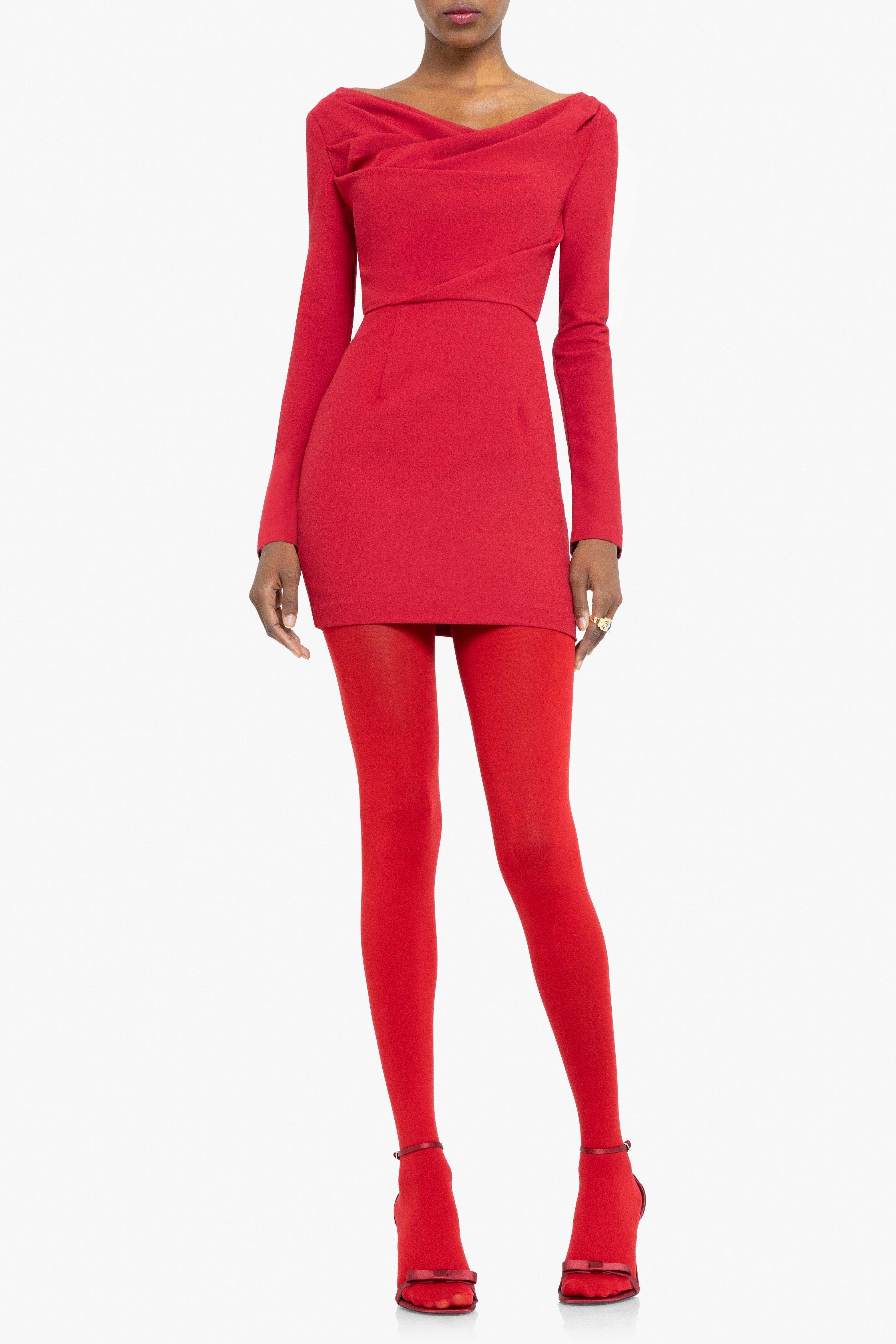 Long Sleeve Jacqueline Above-the-knee Micro Sundress