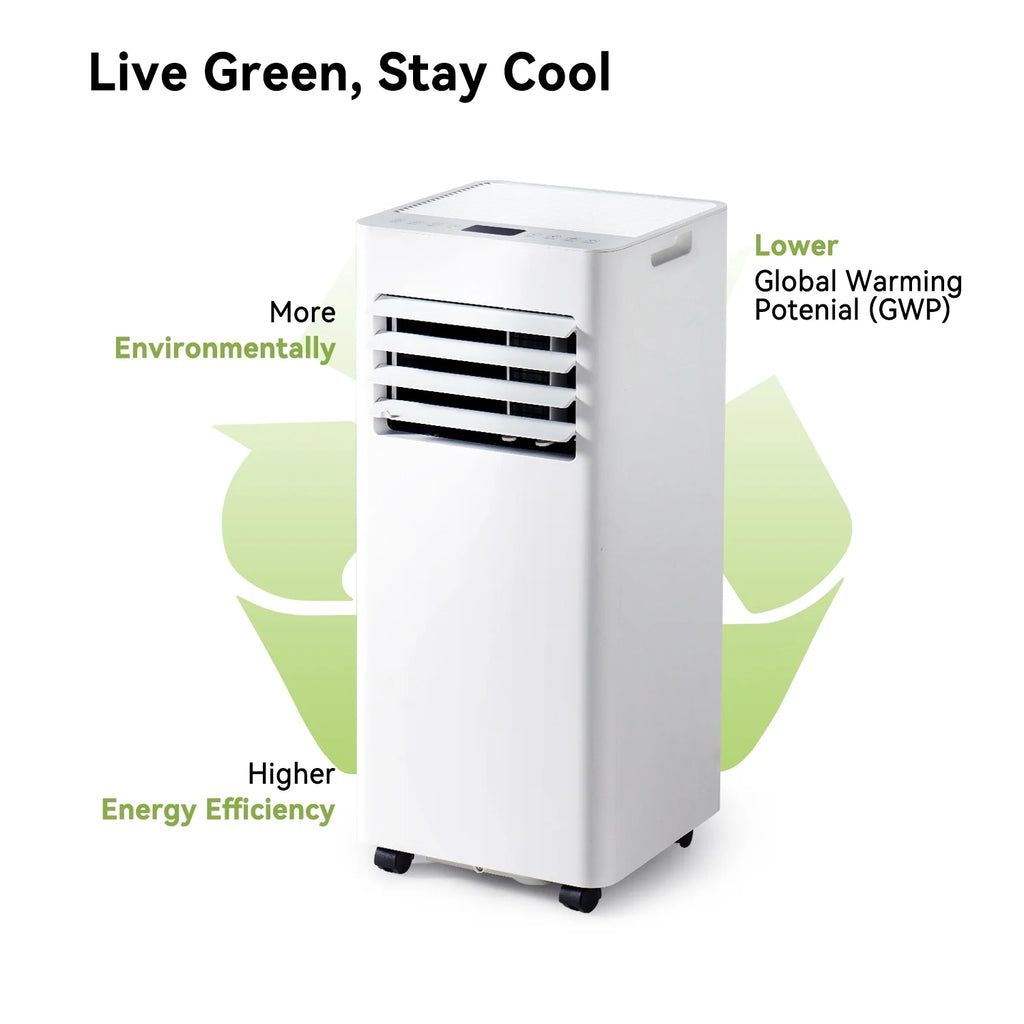 Bapipro 10,000 BTU Smart Portable AC - WiFi/Remote, 4-in-1 for 300 Sq.Ft, 24H Timer, Window Kit, ??55dB, ETL Certified