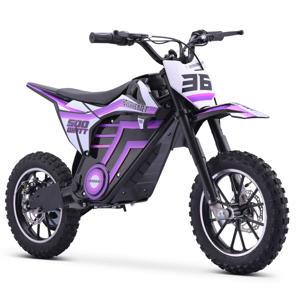 QEASET electric dirt bike, 500W kids dirt bike for Boys Girls Age 8-14, Blue