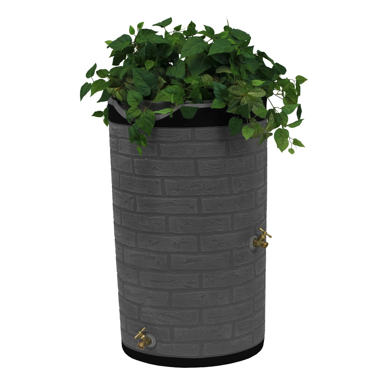 Good Ideas IMP-D50-DAR Impressions Downton Rain Saver Rain Barrel, 50 Gallon, Dark Granite