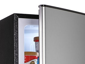 Apartment-sized refrigerator, 3.5 cubic feet (approx. 99 liters) usable capacity, small refrigerator with freezer compartment, suitable for houses and apartments, freestanding