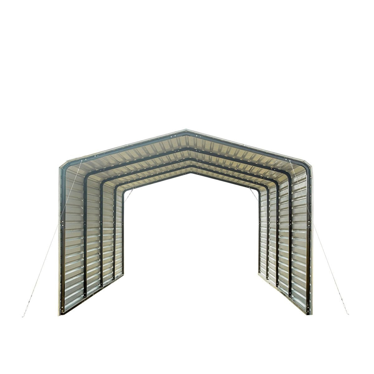 2025 TMG-CP1220F 12' x 20' All-steel carport with closed side walls