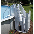 Simple stepped pool entrance system with door (Model 2026)