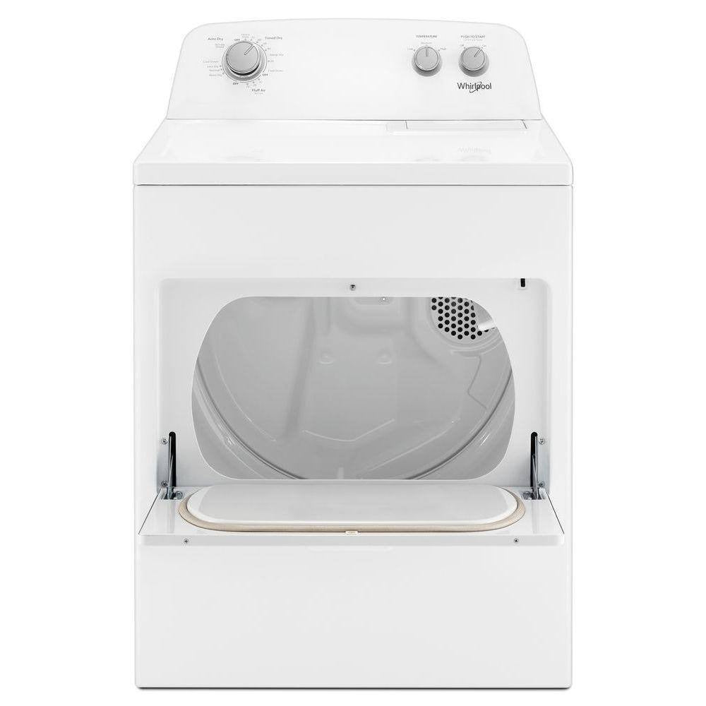 Whirlpool 7.0 cubic foot (approx. 198 liters) clothes dryer, AutoDry™ system, Wrinkle Shield™, white