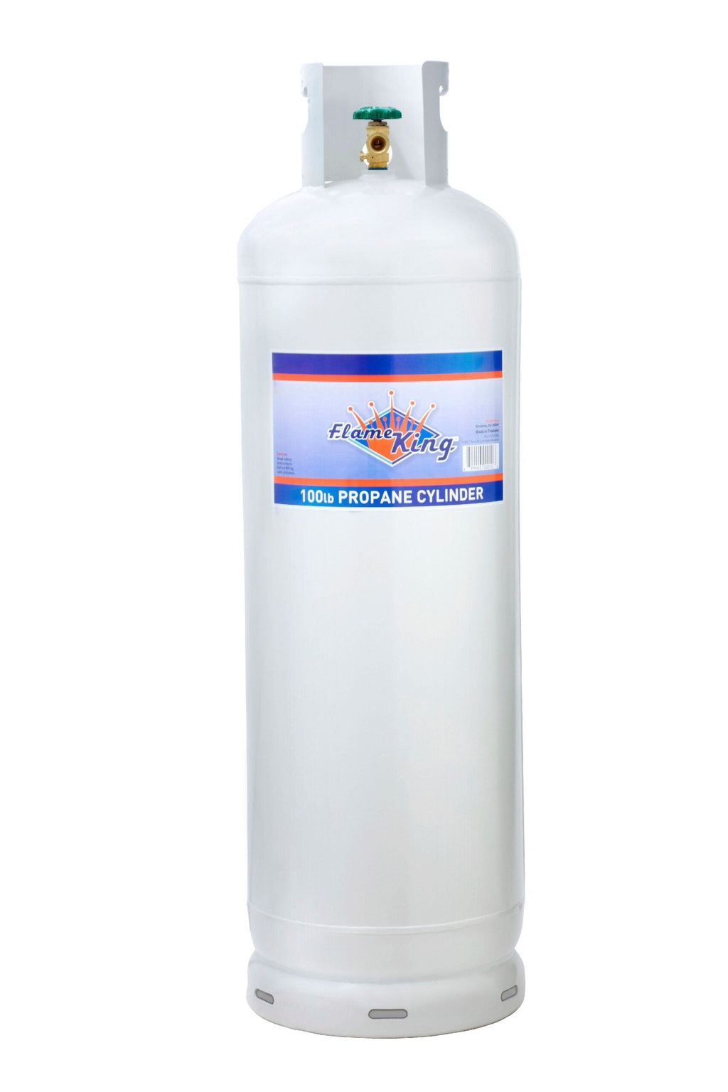 100-pound steel propane gas cylinder with POL valve (delivered empty)