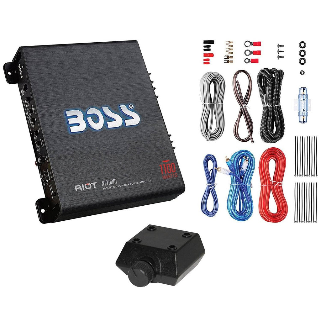 12-inch car subwoofer with 1200W and 1100W amplifier including kit and capacitor