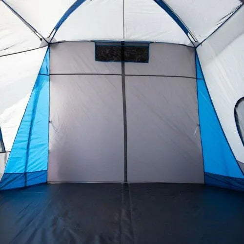 Family cabin tent for 16 people with 3 rooms and 3 entrances