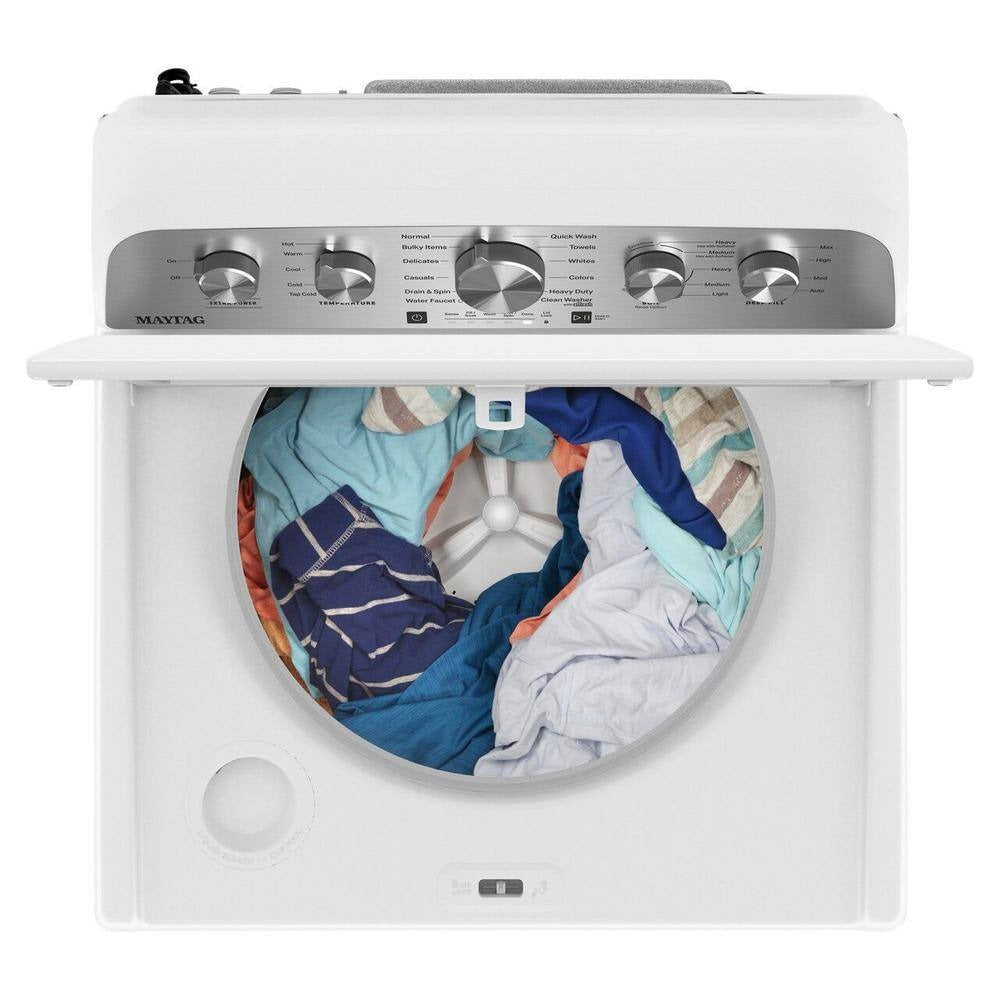 Maytag Top-Loading Washing Machine with 4.8 Cubic Foot Capacity and Extra Power Boost, White – MVW5430MW