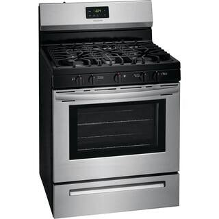 Frigidaire 30 inch (76 cm) wide freestanding 5-burner stainless steel gas hob FCRG3052AS