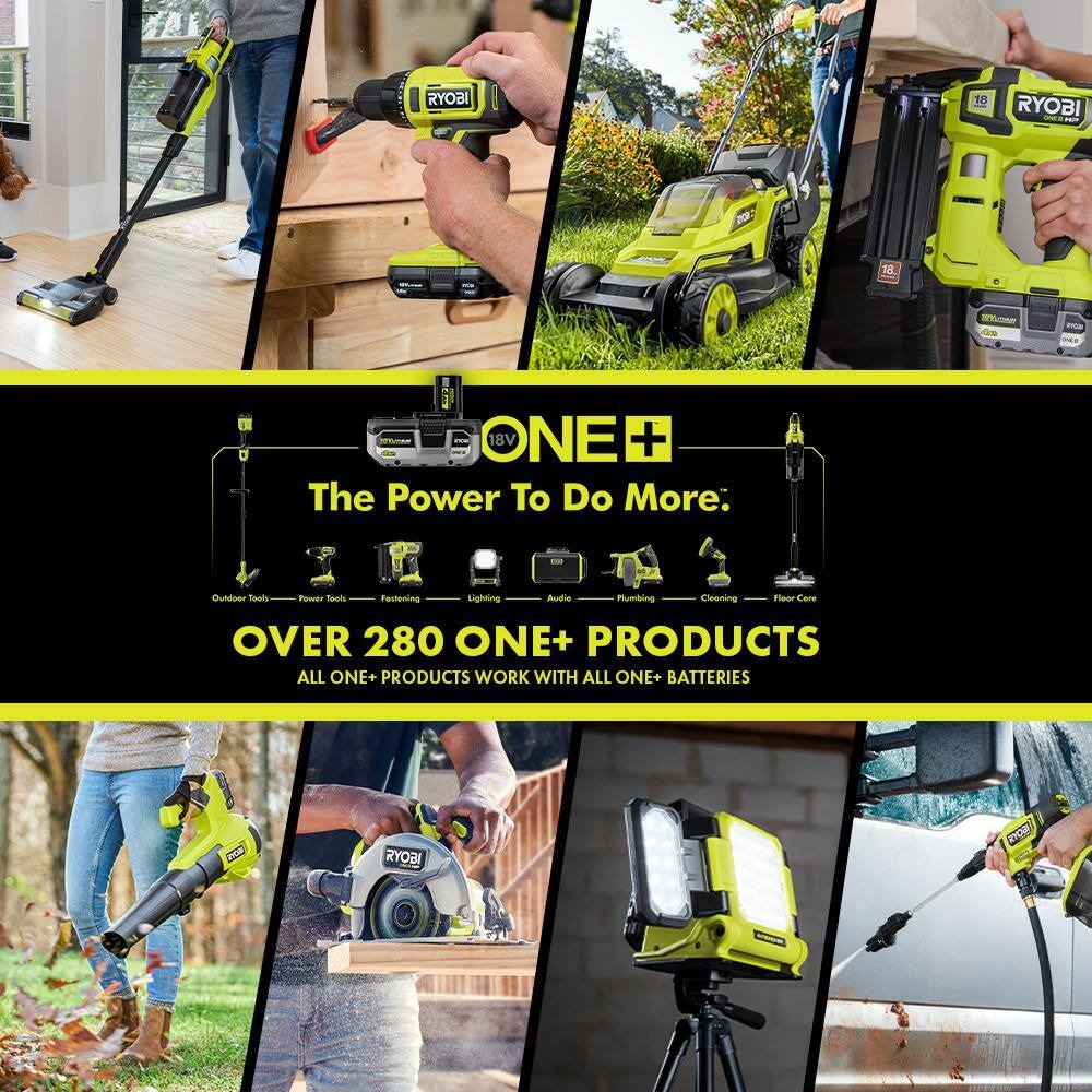 RYOBI ONE+ 18V Cordless Tool Set with 10 Pieces, 3 Batteries and Charger (Model Year 2025) PCK750KN