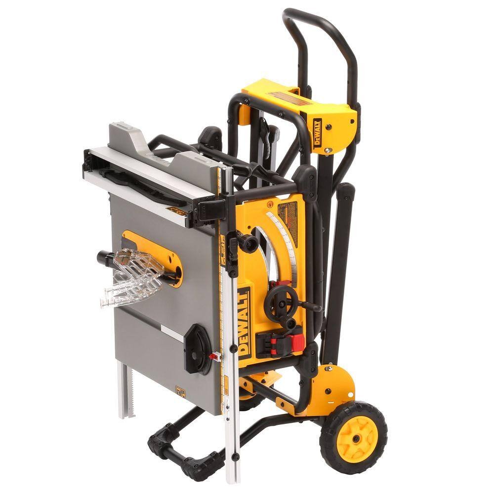 15 Amp Corded 10-inch Construction Site Table Saw with Rolling Stand DWE7491RS