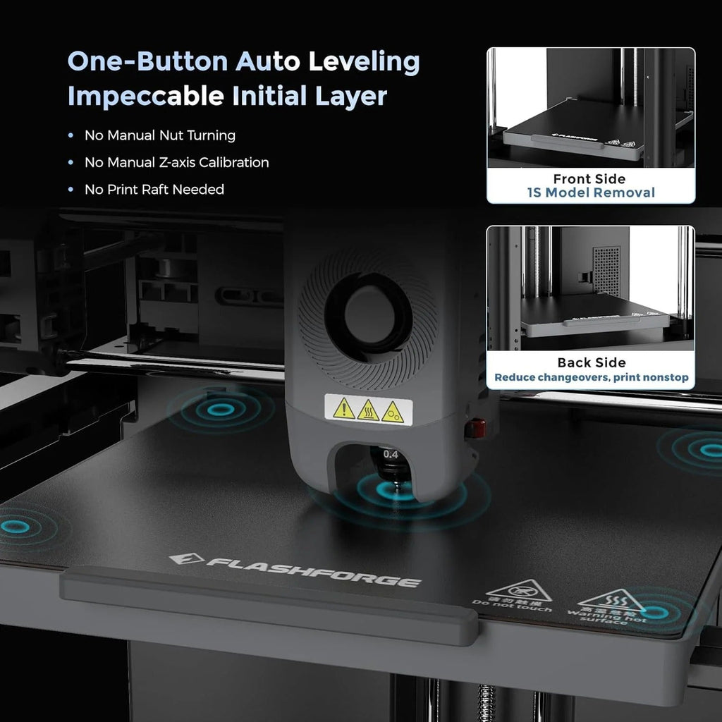 Adventurer 5M 3D printer with fully automatic leveling